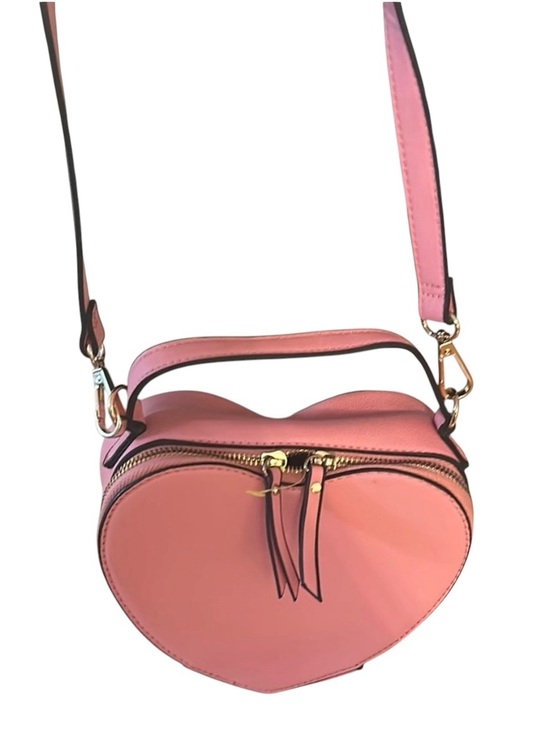 Handbags - Heart-Shaped Pink Handbag